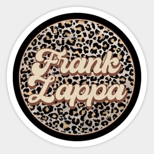 Classic Music Zappa Personalized Name Circle Birthday Sticker